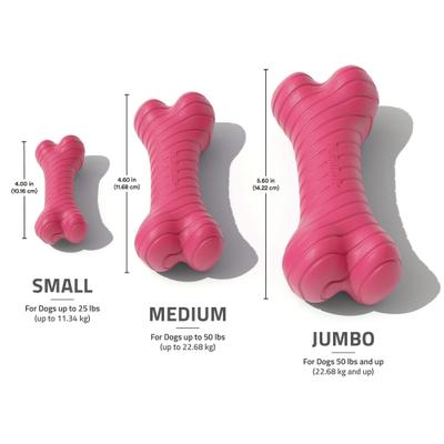 Show full view: Playology Red Velvet Cake Scented Dual Layer Bone Dog Toy, Small, 2 count slide 5 of 6