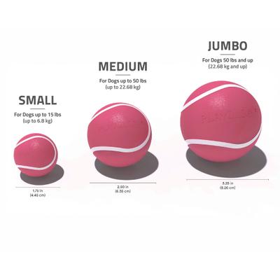 Show full view: Playology Red Velvet Cake Scented Squeaky Dog Chew Ball, Medium slide 4 of 6