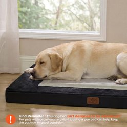 Bedsure Orthopedic Dog Crate Bed Mat with Removable Machine Washable Cover, Black, XX-Large slide 2 of 7