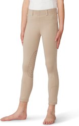 Ovation Aerowick GripTech Knee Patch Tight Child Horse Riding Breeches, Neutral Beige, XX-Large: 16