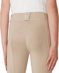 Ovation Aerowick GripTech Knee Patch Tight Child Horse Riding Breeches, Neutral Beige, Medium: 10 slide 2 of 6
