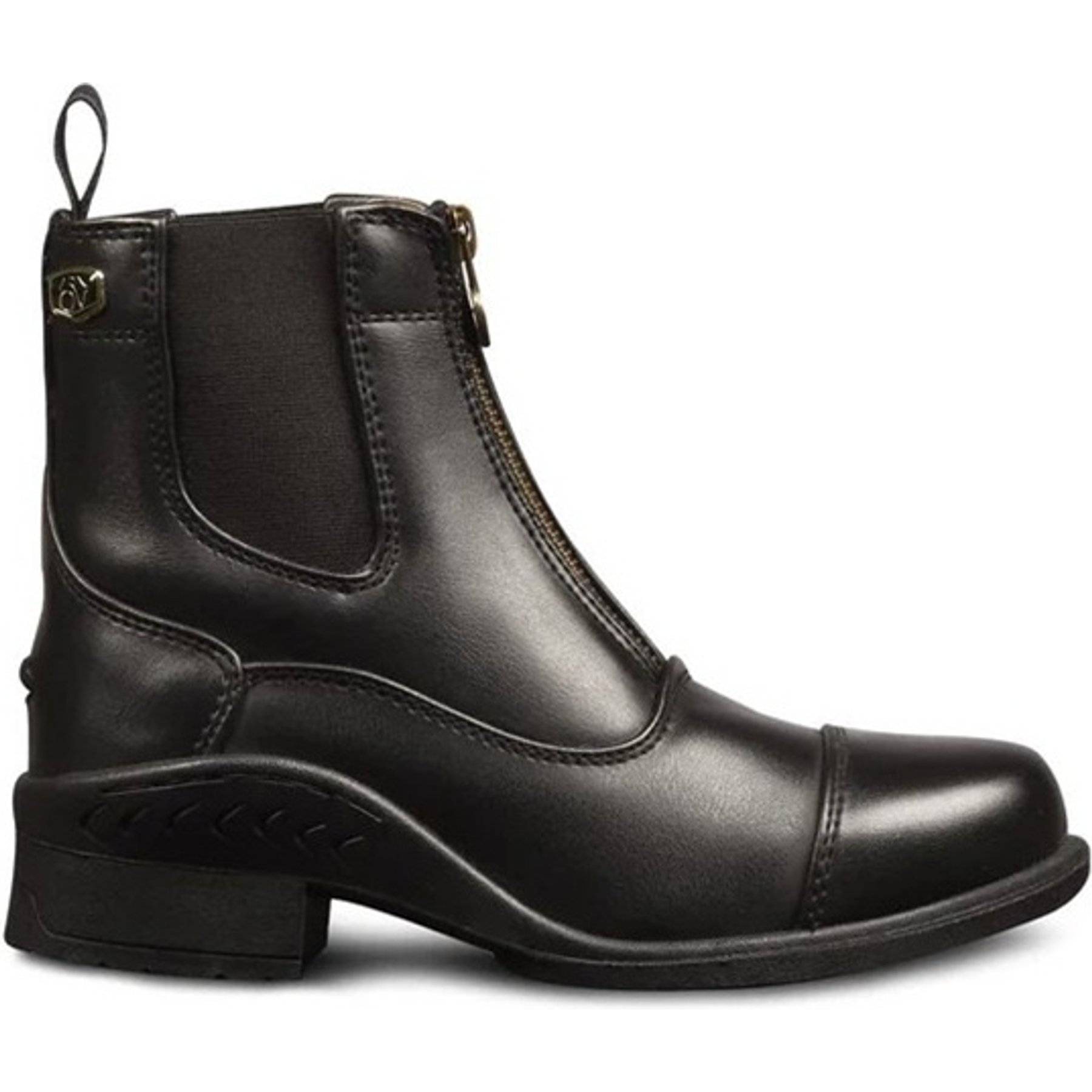 Ovation Quantum Child Zip Paddock Boots, Black, 11