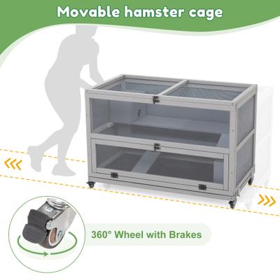 Show full view: Coziwow Wooden Hamster Cage Habitats, 35.4-in slide 7 of 10