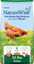 Nutrena NatureWise Egg Producer 21% Protein Layer Pellet Chicken Feed, 50-lb bag
