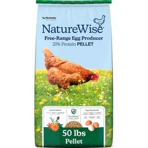 Nutrena NatureWise Egg Producer 21% Protein Layer Pellet Chicken Feed, 50-lb bag
