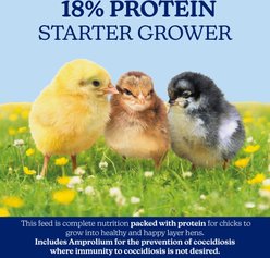 Nutrena NatureWise Chick Starter Grower Medicated 18% Protein Crumbles Poultry Feed, 40-lb bag slide 2 of 8