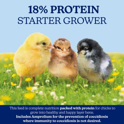 Show full view: Nutrena NatureWise Chick Starter Grower Medicated 18% Protein Crumbles Poultry Feed, 40-lb bag slide 3 of 10