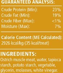 Ernie Els Pet Products Ernie's Ostrich Grain-Free Jerky Dog Treats, 4-oz pouch slide 2 of 4
