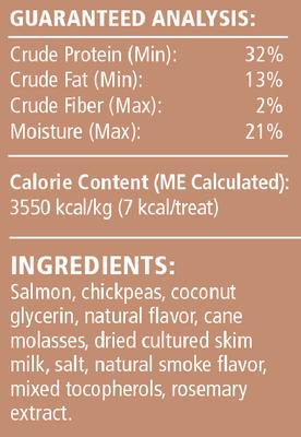 Show full view: Ernie Els Pet Products Ernie's Wild Salmon Recipe Grain-Free Soft & Chewy Treats, 4-oz pouch slide 4 of 7
