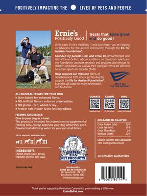 Show full view: Ernie Els Pet Products Ernie's Chicken Wrapped Sweet Potato Recipe Grain-Free Jerky Dog Treats, 16-oz pouch slide 3 of 8