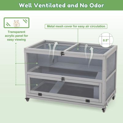 Show full view: Coziwow Wooden Hamster Cage Habitats, 35.4-in slide 6 of 10