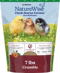 Nutrena NatureWise Chick Starter Grower 18% Protein Crumble Chicken Feed, 7-lb bag