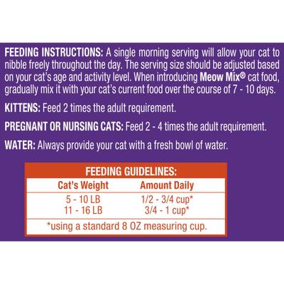 Show full view: Meow Mix Original Choice Dry Cat Food, 3.15-lb bag slide 7 of 11