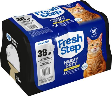 Show full view: Fresh Step Heavy Duty 30 Day Odor Control with Febreze Freshness Clumping Cat Litter, 38-lb box slide 8 of 13