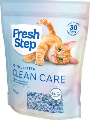 Show full view: Fresh Step Fresh Scent Cat Litter Deodorizing Crystals, 15-oz bottle & Fresh Steps Fresh Scented Non-Clumping Crystal Cat Litter, 8-lb bag slide 4 of 10