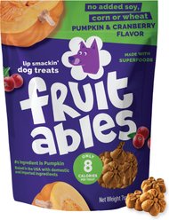 Fruitables Pumpkin & Cranberry Flavor Crunchy Dog Treats, 7-oz bag