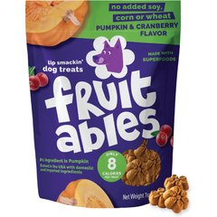Fruitables Pumpkin & Cranberry Flavor Crunchy Dog Treats, 7-oz bag