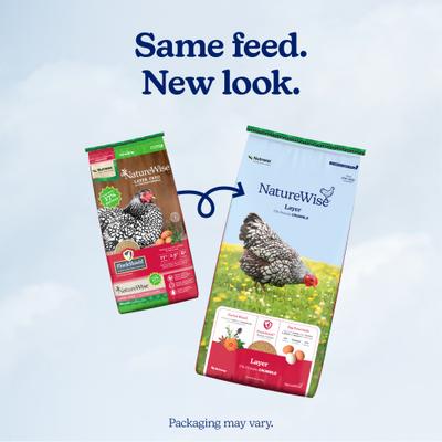 Show full view: Nutrena NatureWise Layer 17% Protein Crumble Chicken Feed, 50-lb bag slide 2 of 11