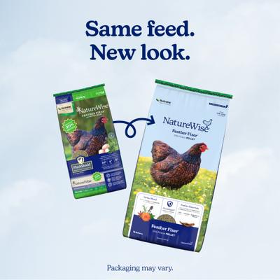 Show full view: Nutrena NatureWise Feather Fixer 20% Protein Pellet Chicken Feed, 40-lb bag slide 2 of 11