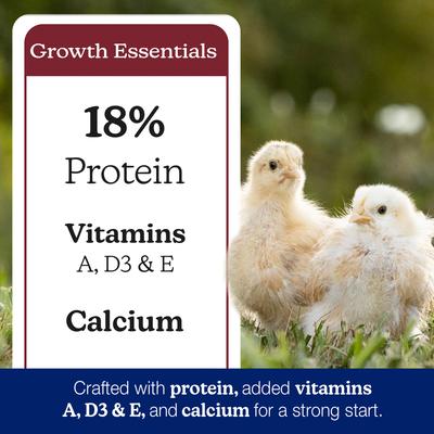 Show full view: Nutrena NatureWise Chick Starter Grower 18% Protein Crumble Chicken Feed, 40-lb bag slide 3 of 9