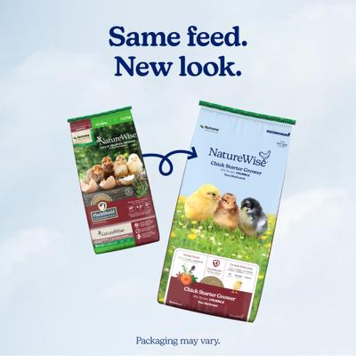 Show full view: Nutrena NatureWise Chick Starter Grower 18% Protein Crumble Chicken Feed, 40-lb bag slide 2 of 11