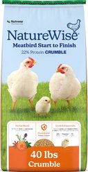Nutrena NatureWise Meat Bird 22% CR Farm Feed, 40-lb bag