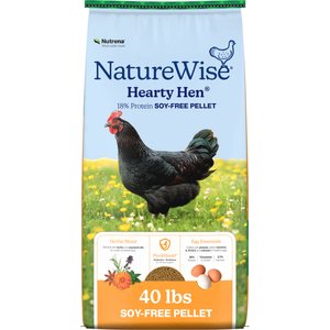 Nutrena NatureWise Hearty Hen Soy-Free 18% Protein Pellet Chicken Feed, 40-lb bag