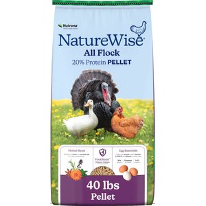 Nutrena NatureWise All Flock 20% Protein Pellet Chicken Feed, 40-lb bag