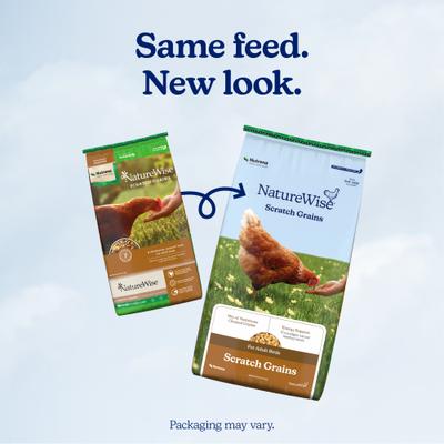 Show full view: Nutrena NatureWise Chicken 7.5% Protein Scratch Grains, 40-lb bag slide 2 of 11