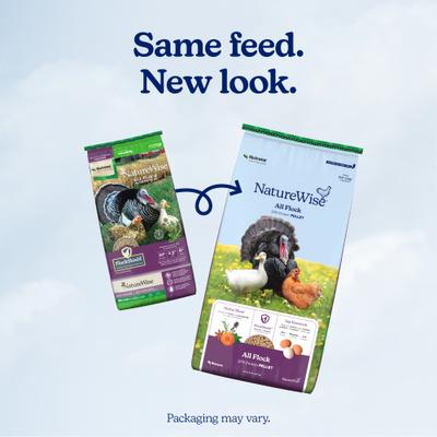 Show full view: Nutrena NatureWise All Flock 20% Protein Pellet Chicken Feed, 40-lb bag slide 2 of 11