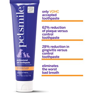 Petsmile Professional Say Cheese Flavor Dog & Cat Toothpaste, 4.2-oz tube