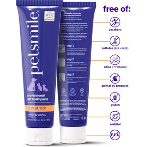 Petsmile Professional Say Cheese Flavor Dog & Cat Toothpaste, 4.2-oz tube