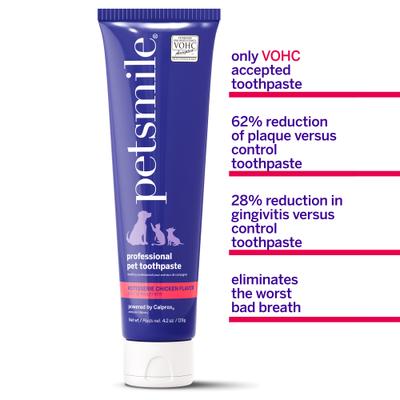 Show full view: Petsmile Professional Rotisserie Chicken Flavor Dog Toothpaste, 4.2-oz tube slide 5 of 8