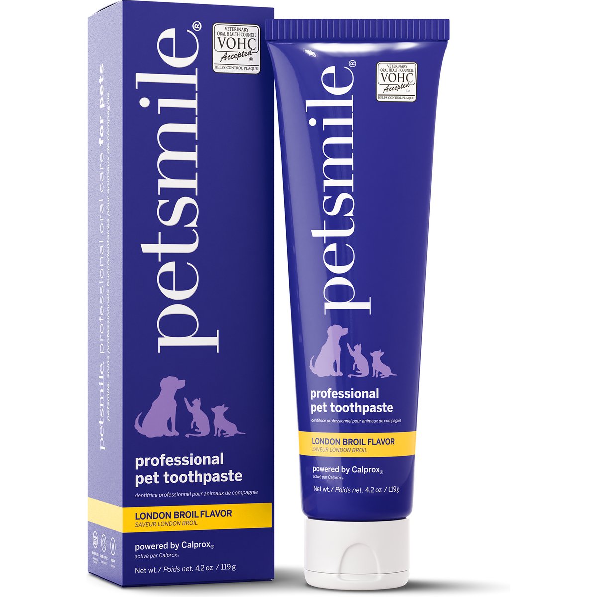 Petsmile Professional Natural London Broil Flavor Pet Toothpaste, 4.2-oz tube