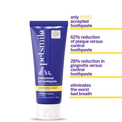 Show full view: Petsmile Professional Natural London Broil Flavor Dog Toothpaste, 2.5-oz tube slide 5 of 8