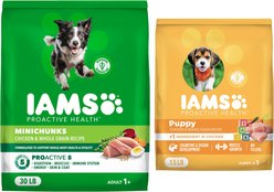 Iams MiniChunks Small Kibble + ProActive Health Smart Puppy Original Dry Dog Food