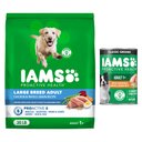 Iams ProActive Health Classic Ground with Chicken & Whole Grain Rice Wet Food + Large Breed Real Chicken Dry Dog Food