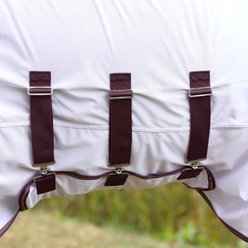 Shires Equestrian Products Highlander Plus Horse Fly Sheet & Neck Set, White, 78-in slide 2 of 8