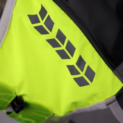 Shires Equestrian Products FlyGuard Pro Hi-Viz Fine Mesh Horse Fly Mask with Ears & Nose, Yellow, Full slide 2 of 8