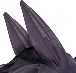 Shires Equestrian Products FlyGuard Pro Stretch Horse Fly Mask with Nose, Jet, Full slide 2 of 9