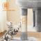 Show in main carousel: FEANDREA 33.1-in Cat Tree with Perch, 2 Cat Caves & Scratching Post, Smoky Gray, Light Gray slide 5 of 8