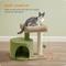 Show in main carousel: FEANDREA 18.5-in Cat Tree Tower with Sisal Scratching Posts, Grass Green & Camel Brown slide 3 of 6