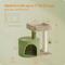 Show in main carousel: FEANDREA 18.5-in Cat Tree Tower with Sisal Scratching Posts, Grass Green & Camel Brown slide 6 of 6