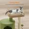 Show in main carousel: FEANDREA 18.5-in Cat Tree Tower with Sisal Scratching Posts, Grass Green & Camel Brown slide 5 of 6