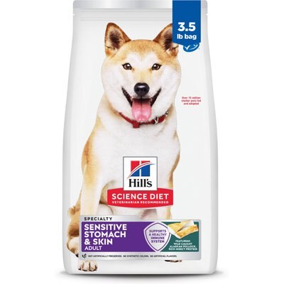 Hill's Science Diet Hill's Science Diet Adult Sensitive Stomach & Sensitive Skin Pollock Meal, Barley & Insect Meal Recipe Dry Dog Food, 3.5-lb bag