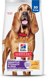 Hill's Science Diet Adult Sensitive Stomach & Sensitive Skin Large Breed Chicken & Barley Recipe Dry Dog Food, 30-lb bag