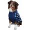 Show in main carousel: Doggie Design Highline Fleece Vest Dog Coat, Blue Plaid, Size 26 slide 2 of 5