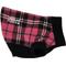 Show in main carousel: Doggie Design Highline Fleece Vest Dog Coat, Pink & Black Plaid, Size 12 slide 1 of 4