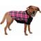 Show in main carousel: Doggie Design Highline Fleece Vest Dog Coat, Pink & Black Plaid, Size 12 slide 2 of 4