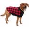 Show in main carousel: Doggie Design Highline Fleece Vest Dog Coat, Red & Black Plaid, Size 24 slide 2 of 5
